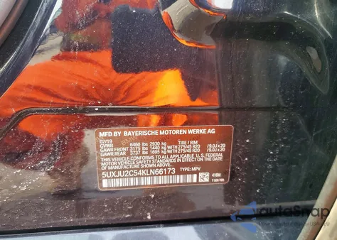 2019 BMW X5 xDrive50I from USA, damaged, VIN 5UXJU2C54KLN66173